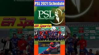 PSL 2021 Schedule | Match Fixtures | Pakistan Super League PSL 6 Start Date Time Table Team #Shorts