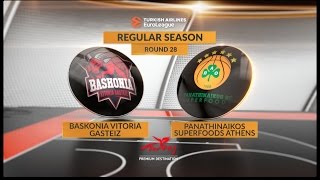 Highlights: Baskonia Vitoria Gasteiz-Panathinaikos Superfoods Athens