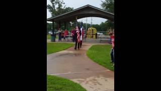 KfD Honor Guard present the Colors at Memorial Day Ceremony in Kilgore, TX 2016