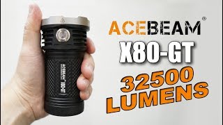 Acebeam X80-GT - World's Brightest pop can flashlight!