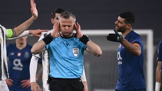 Mehdi Taremi swears after receiving a red card against Juventus in the Champions League