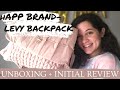 Happ Brand Levy Backpack Diaper Bag | Unboxing + Initial Review 2021 | Luxury Diaper Bag