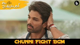 #Ala_Vaikunthapurramuloo Chunni Fight BGM (Bass Boosted) | #Allu_Arjun 1st Fight Scene BGM | AVPL |