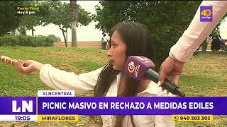 Miraflores: vecinos realizan picnic masivo en rechazo a medidas ediles