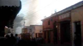 Incendio en el Restaurante Patio Viejo, Vista desde la 12 av.