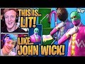 Tfue & Streamers React to *NEW* Hopper Skin, Bold Bar Pickaxe and Pastel Print Wrap! - Fortnite