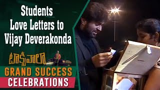 Students Love Letters to Vijay Deverakonda @ Taxiwaala Grand Success Celebrations