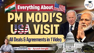 PM Modi's USA Visit: Exploring Deals & Agreements | Comprehensive Analysis | UPSC CSE
