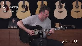 Atkin J38 aged custom acoustic guitar demo by Stageshop