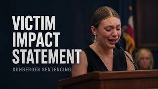 Bethany Funke's Victim Impact Statement at Bryan Kohberger Sentencing — Full Footage