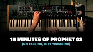 15 minutes of Prophet 08 (no talking, just tweaking)