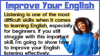 TIPS TO IMPROVE LISTENING |ENGLISH language learning| English speaking practice