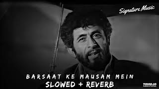 Barsaat Ke Mausam Mein [Slowed + Reverb] Naajayaz | Naseeruddin | Kumar Sanu | Bollywood Lofi Songs