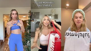 Lululemon Haul TikTok Compilation Fit Girl and That Girl Must Have (Scuba, leggings, and Pouches)