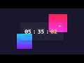Awesome working glassmorphism clock using html, css and javascript