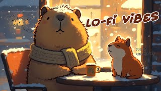 Capybara in the Snow ❄️ Lo fi Vibes for Warm Hearts 🎵