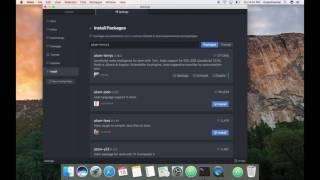 Installing Atom and setting up for NodeJS development