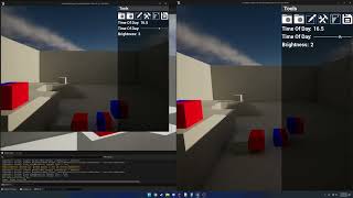 Runtime Multiplayer Map Editor: Replicated Time and Brightness (300 ping)