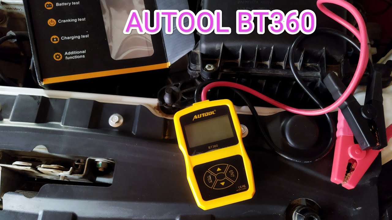 AUTOOL BT360. Проверка тестера аккумуляторных батарей. - YouTube