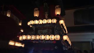 西条祭り 2018 石岡神社祭礼 前夜祭 寺之下 差し上げ オリジナル伊勢音頭