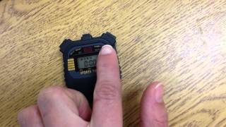 How To Read and Use A Stopwatch