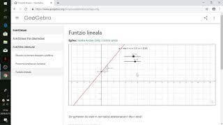 Geogebra ikasgelan. Proiektua: Funtzioak