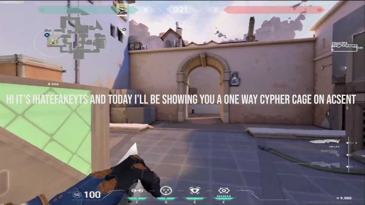 Cypher One Way Cypher Cage On Ascent! (Valorant) - YouTube