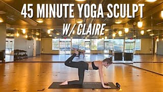 45 Minute Yoga Sculpt  | Full body workout