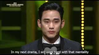 [LQ] 151009 Kim Soo Hyun Dae Sung Awards KDA 2015 Eng Sub