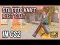 ★ CS2 Stiletto Knife Rust Coat | CS2 Knife In-Game Showcase [4K]