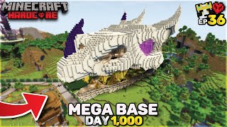 I Spent 100 Days Building a DRAGON BASE in Minecraft Hardcore