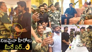 VIDEO: Ram Charan With Indian Army People At Amritsar While Shooting RC15 | RRR | Filmylooks