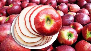 HOW to Cut Apples into Rings with a Knife | HOW to Slice Apples