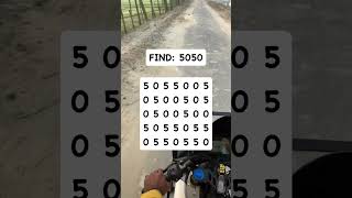 Observation Visual Test: 5 Seconds For You To Spot 5050 . Try Your Skills!  #search #puzzle #shorts