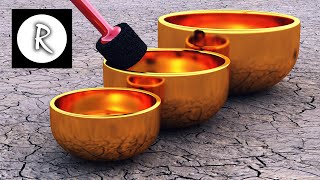 9 HOURS Tibetan Healing Sounds Singing Bowls Natural sounds Gold for Meditation Relaxation