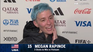 Megan Rapinoe: "Your fourth FIFA Women's World Cup versus your first?" | @FOXSoccer