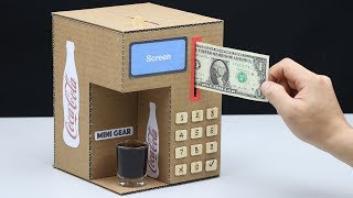 How to Make Coca Cola Fountain Machine from Cardboard