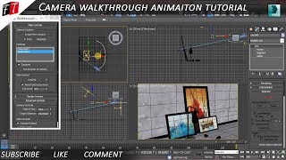 CREATING CAMERA WALK-THROUGH ANIMATION 3D MAX TUTORIAL
