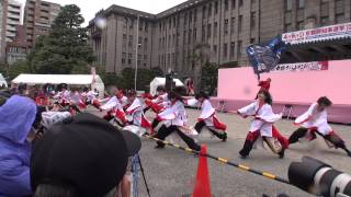 大阪芸術大学 よさこい×結び（京都さくらよさこい2014 2日目）京都市役所前広場会場