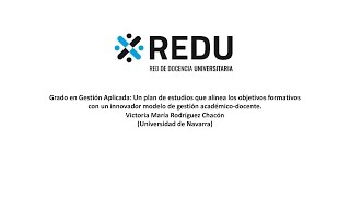 Grado en Gestión Aplicada: Un plan de estudios que alinea los objetivos formativos con...