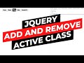 jQuery Add And Remove Active Class to li on click