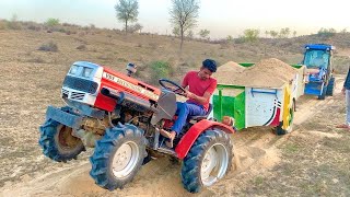 Solis 24 Loader Loading Dry Mud Trolley | VST Shakti VT 224 1D Ajai Stuck in Trolley