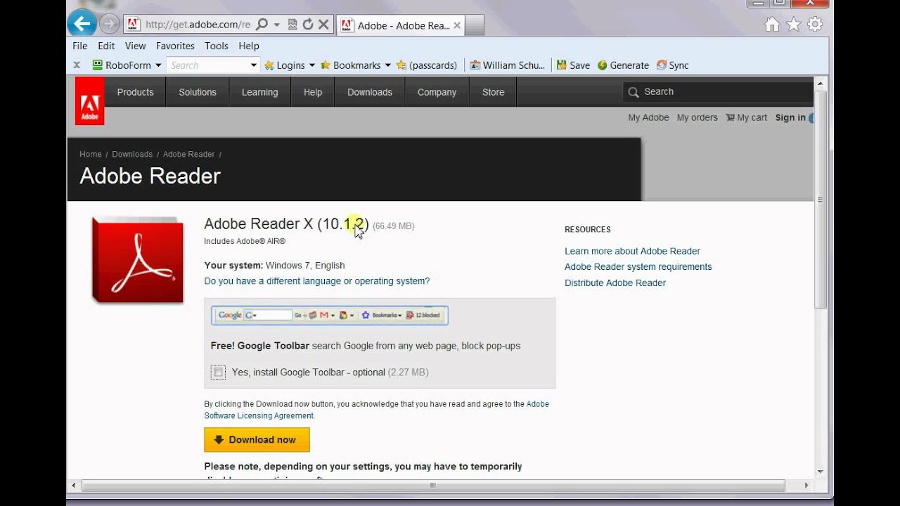 How To Update Adobe Reader Manually - YouTube