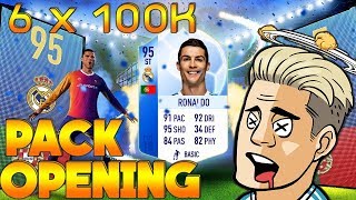 FIFA 18 6x100k PACK OPENING | เปิดแพ็คละ 100K 6แพ็คดวงมาอยู่นะครับ อีเอมันไม่ทุเรศเกินคราวนี้ 555