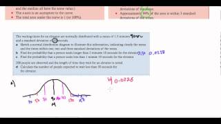 IB Math Studies - Topic 4 Statistics: Normal Distribution (May 2015)