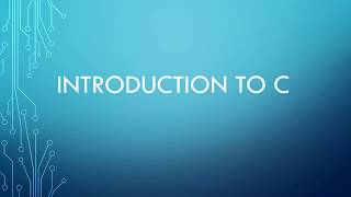 Intro to C for Java Programmers