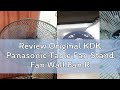 Review Original KDK Panasonic Table Fan Stand Fan Wall Fan Random Colour Front Motor Outer Cover