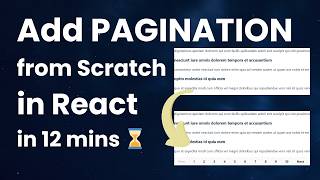 React Pagination from Scratch: Real API, Machine Coding Round 📃🧑‍💻 #pagination #reactjs