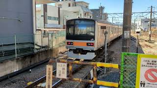 【限定運用】JR中央線209系1000番台 豊田駅→豊田車両センター入庫（2023.2.16）