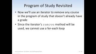 Chapter 16 Iterators Lecture 2